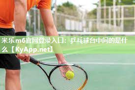 米乐m6官网登录入口:乒乓球台中间的是什么